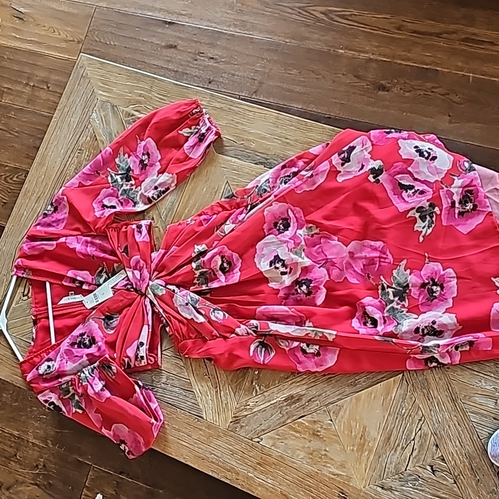 New RANNA GILL Anthropologie peekaboo waist Summer dress! Xs